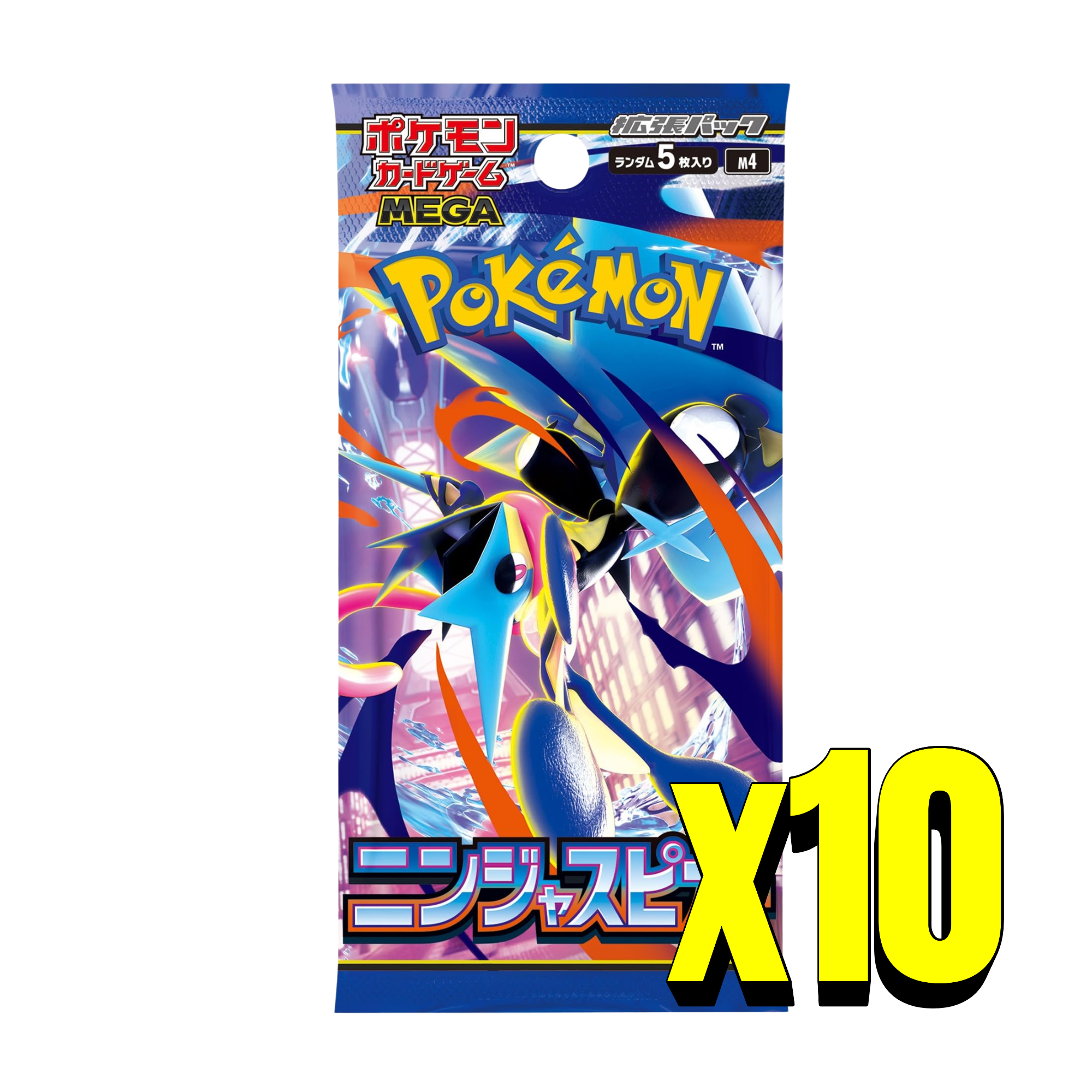 Pokemon Card Game MEGA: Ninja Spinner M4 Japanese Booster Pack x10